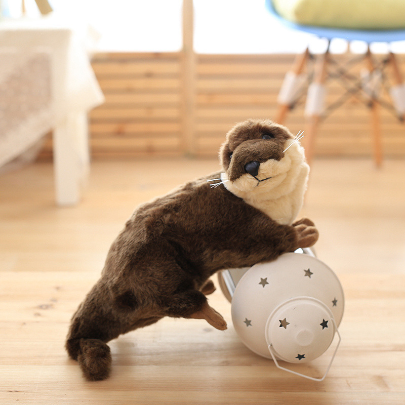 Sea Plushies Adorable 40cm Plush Otter Doll - Realistic Stuffed Animal Toy