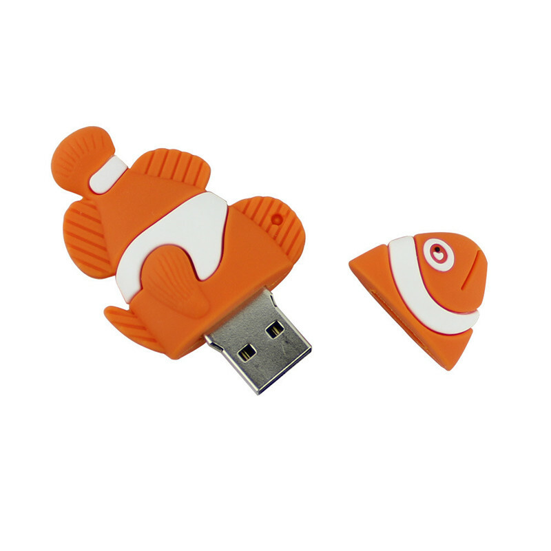 Sea Plushies Adorable Cartoon Goldfish USB Drive - Fun & Unique Storage Solution