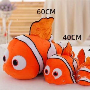 Sea Plushies Adorable Clownfish Plush Toy Pillow - Perfect Cuddle Buddy for Kids