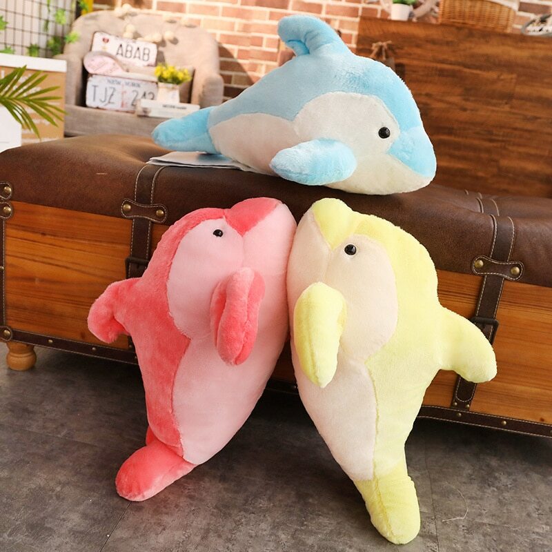 Sea Plushies Adorable Dolphin Couple Plush Toys - Perfect Gift for Loved Ones