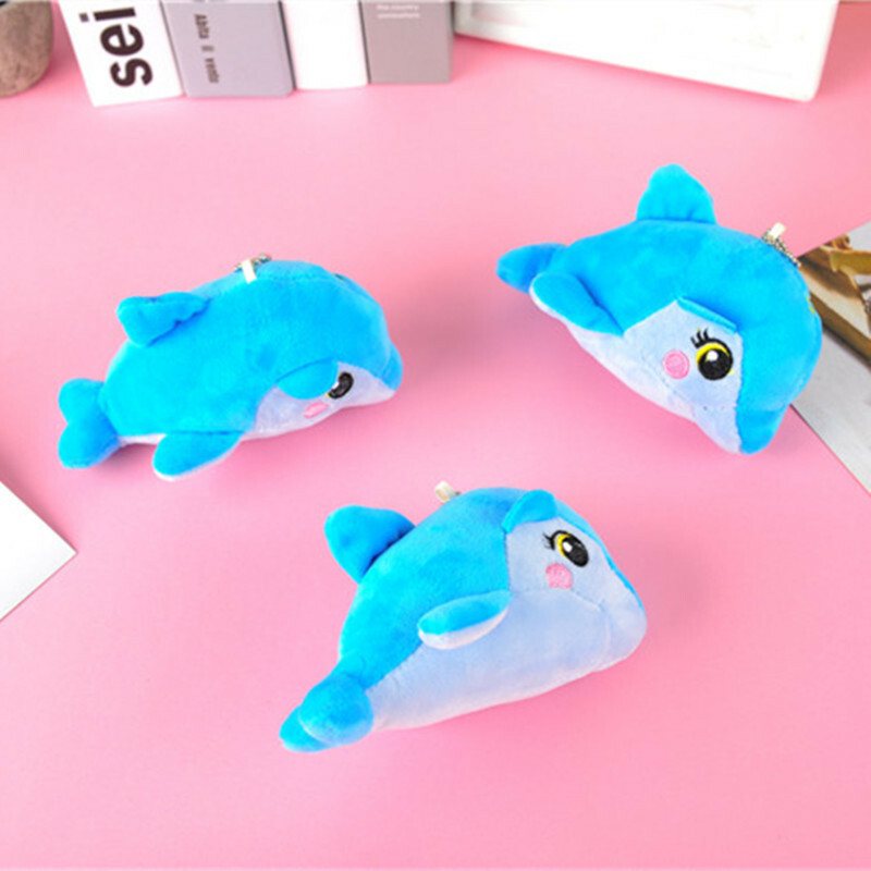 Sea Plushies Adorable Dolphin Plush Toy Pendant - Perfect Marine Animal Gift