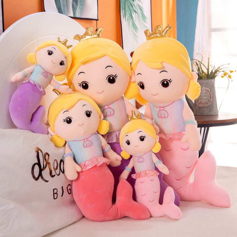 Sea Plushies Adorable Mermaid Plush Toy Pillow for Girls - Perfect Gift Idea