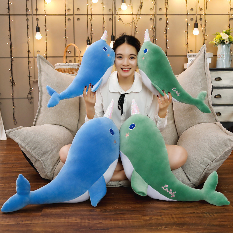 Sea Plushies Adorable Narwhal Plush Toy - Perfect Cuddly Gift for Kids & Adults