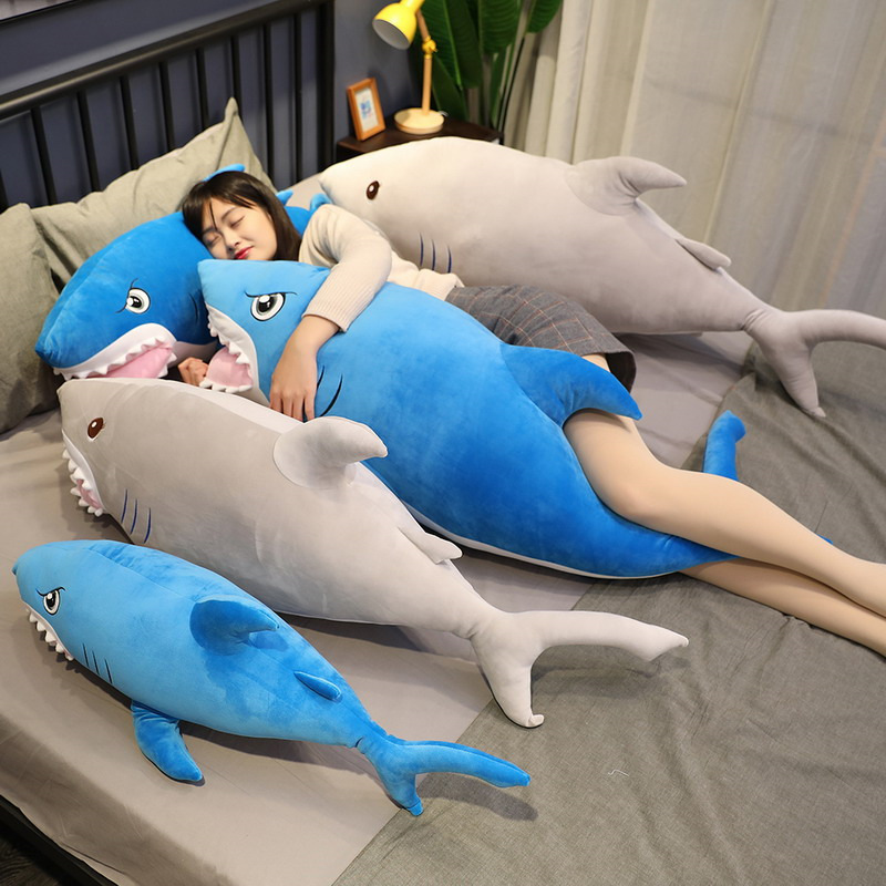 Sea Plushies Cuddly Shark Plush Pillow Toy: Perfect Gift for Kids & Adults