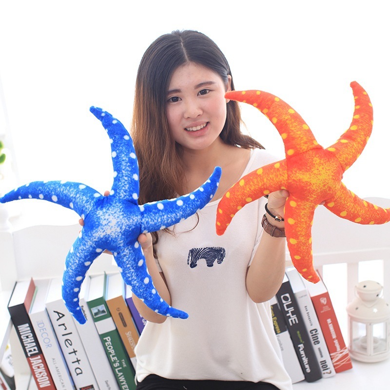 Sea Plushies Realistic Starfish Plush Toy: Soft & Cuddly Ocean Buddy for Kids