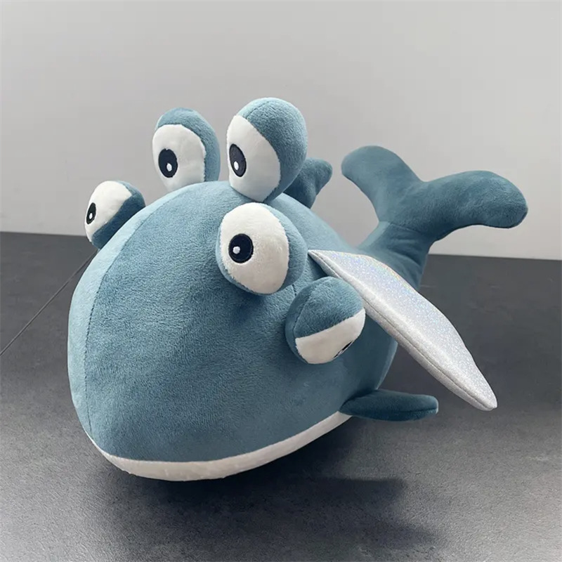 Sea Plushies Six-Eyed Flying Fish Plush Toy: Unique & Cuddly Pillow Doll