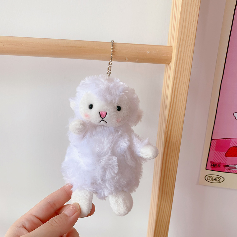Sheep Plushies Adorable Plush Lamb Doll Keychain - Perfect Girl's Bag Accessory