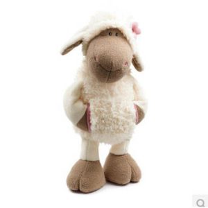 Sheep Plushies Adorable White Daihua Sheep Plush Toy - Perfect Gift for Girls & Children