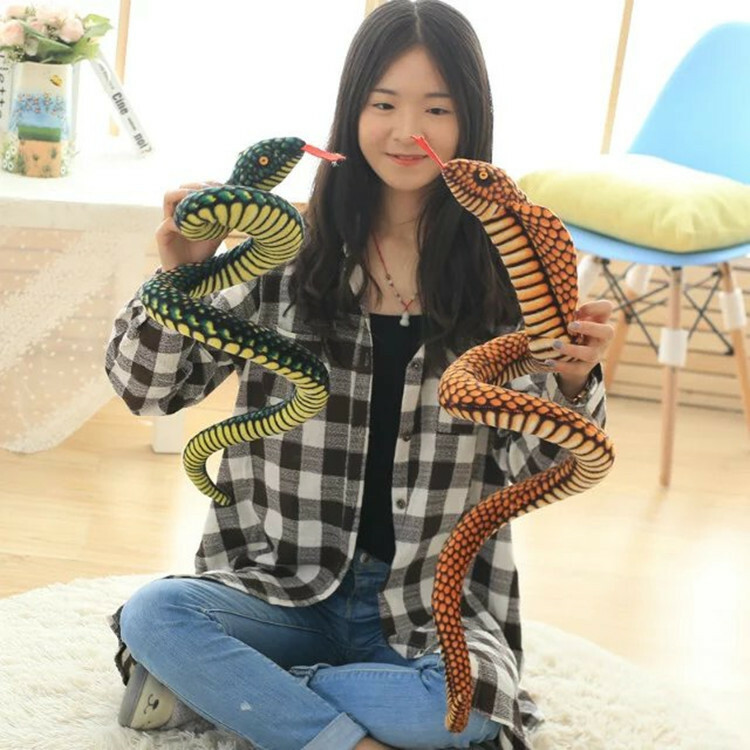 Snake Plushies Realistic Cobra Plush Toy: Perfect Gift for Snake Lovers