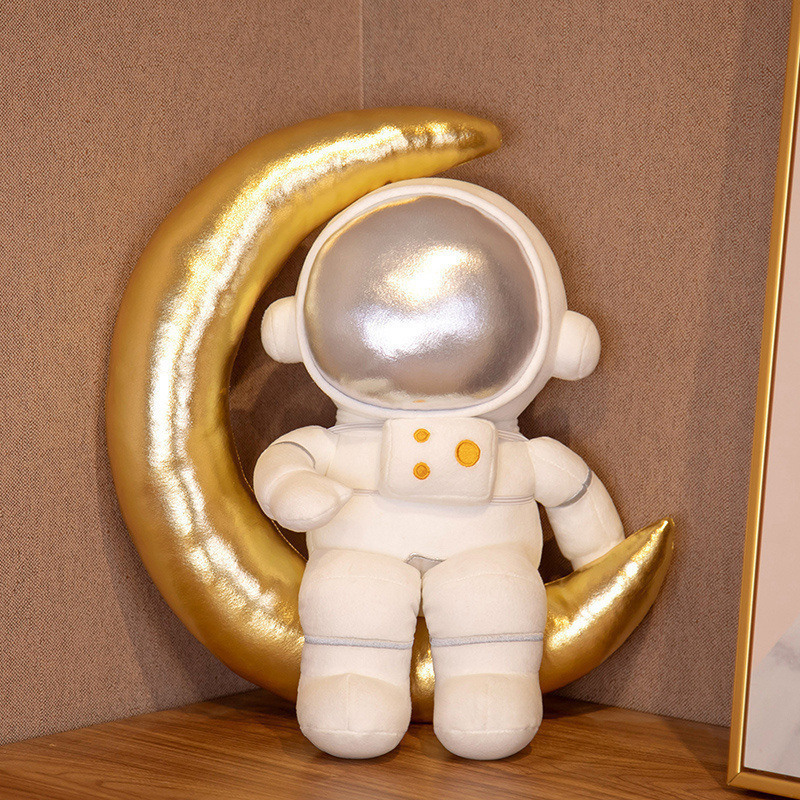 Themes And Characters Aerospace Spaceman Moon Bear: Plush Astronaut Toy & Robot Pillow