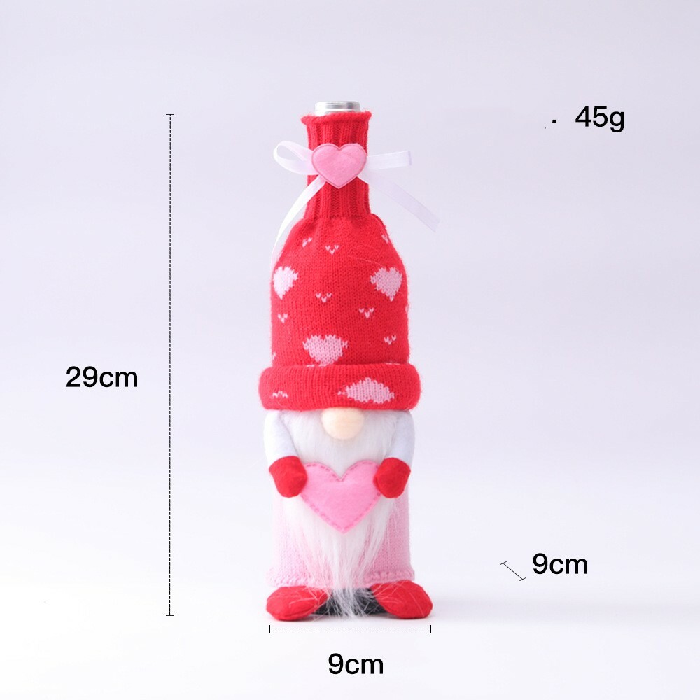 Themes And Characters Charming Faceless Baby Love Wine Bottle Set for Home Decor