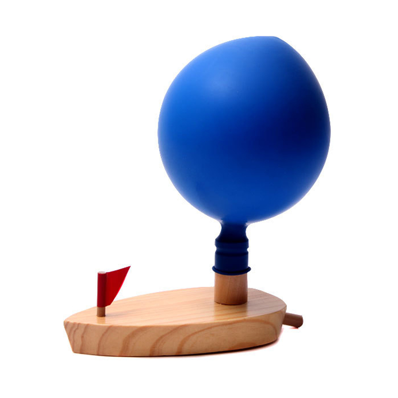 Themes And Characters Pine Wood Balloon Boat Toy: Fun & Eco-Friendly for Kids