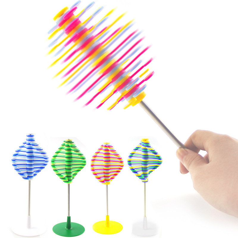 Themes And Characters Rotating Lollipop Stress Relief Toy: Small, Engaging Desk Ornament