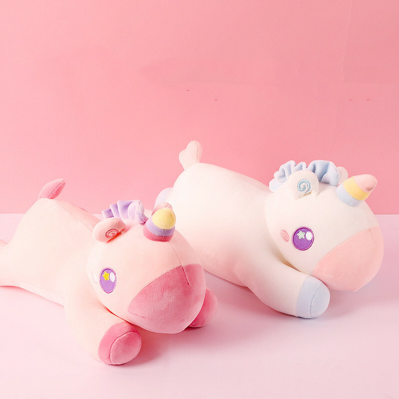 Unicorn Plushies Adorable Rainbow Horse Plush Pillow Doll - Perfect Gift for Kids