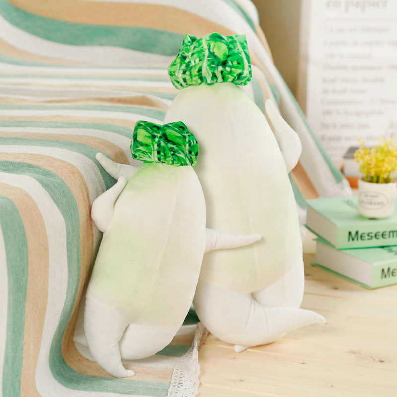Vegetable Plushies Adorable White Radish Plush Toy - Perfect Cuddly Gift for Kids