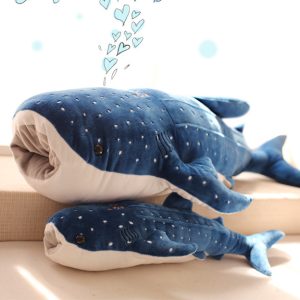 Whale Plushies Adorable Blue Whale Cartoon Pillow for Kids - Perfect Cuddle Buddy