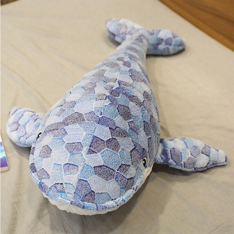 Whale Plushies Blue Whale Plush Pillow - Soft & Cozy Toy for Kids' Comfort