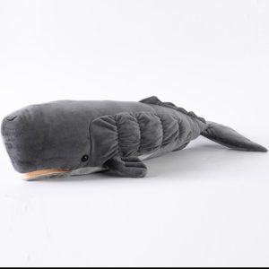 Whale Plushies Realistic Sperm Whale Plush Toy - Soft PP Cotton Stuffed Animal