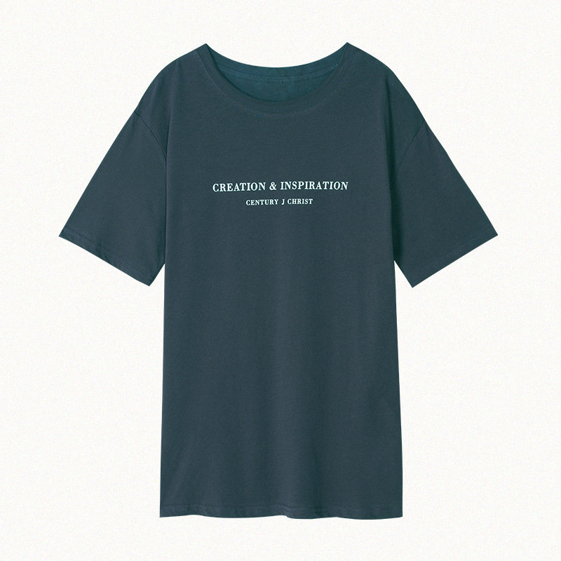 2023 Summer Casual Letter Design T-shirt for Women