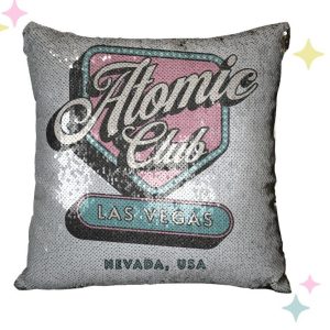 Atomic Club - Reversible Sequin Pillow Case | Y2K Clothing