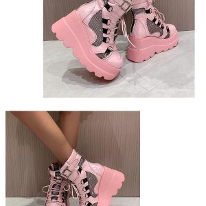 Autumn Fashion Women's Platform Wedge Ankle Boots