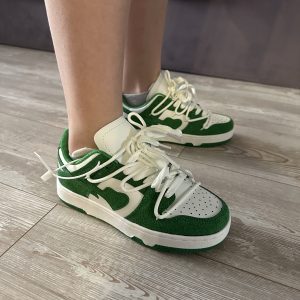 Bapesta Green Shooting Star Platform Sneakers