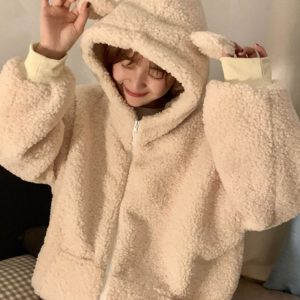 Bear Ear Hoodie - Kawaii Japanese Harajuku Y2K Aesthetic