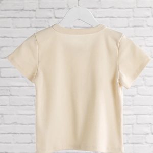 Beige Coquette Bear Baby Tee - Y2K Clothing