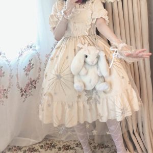 Beige Fairy Lolita Dress - Cute Princess Cosplay Fashion