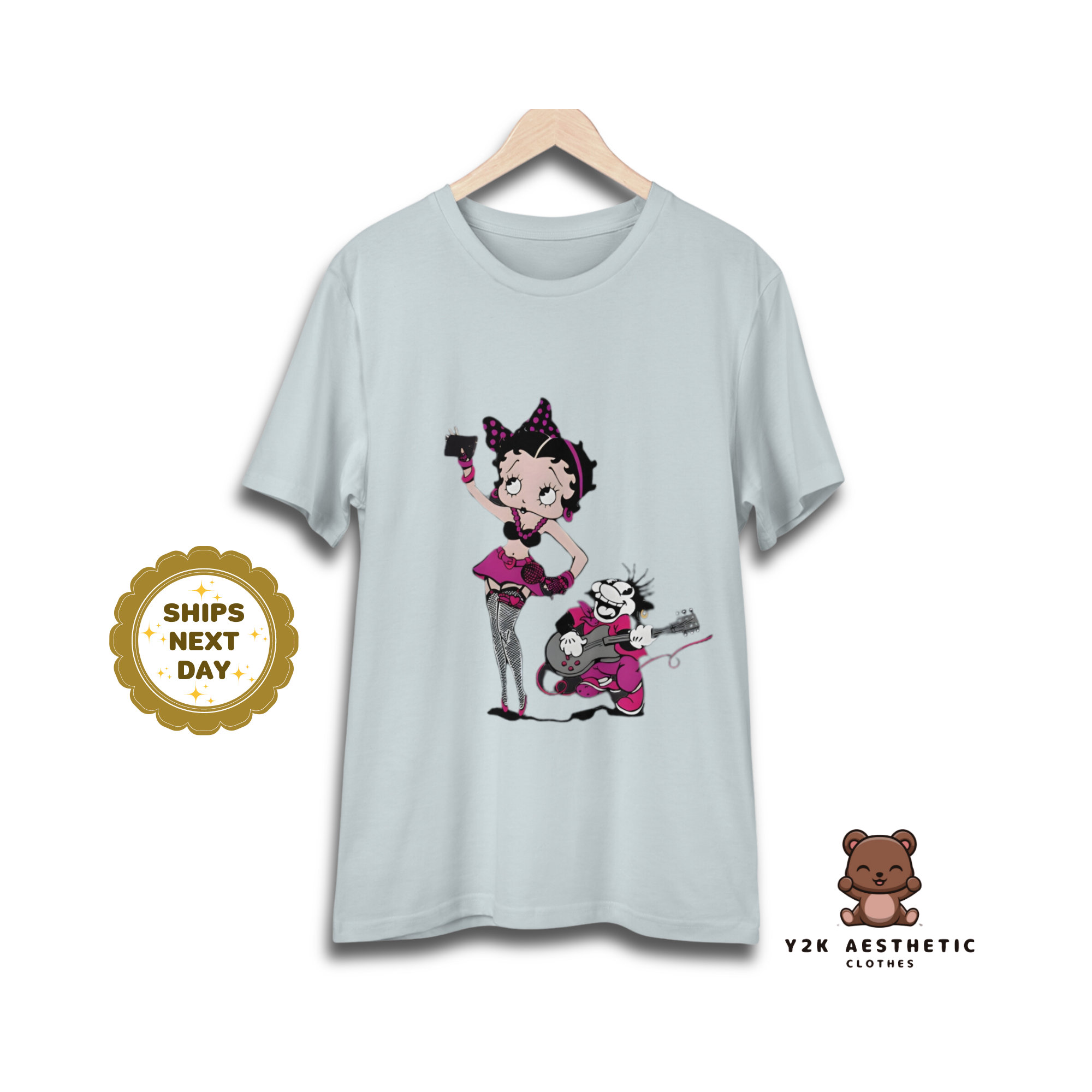 Betty Boop Sweatshirt - Women's Cartoon Crewneck Casual Shirt