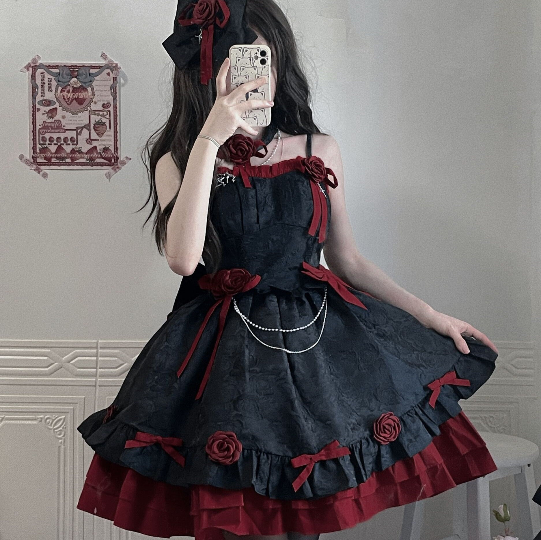 Black Gothic Lolita Princess Dress - Elegant and Enchanting