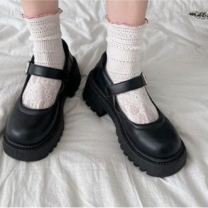 Black Mary Jane Platform Lolita Shoes