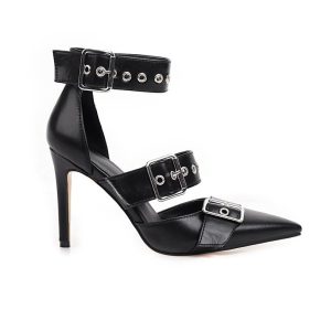 Black Stiletto Heels: Women's Elegant Pointed Toe Shoes