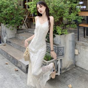 Bohemian White Lace Fairy Dress - Enchanting Summer Fashion