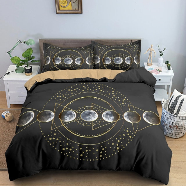 Boho Celestial Bedding Set - Embrace Y2K Vibes for a Dreamy Bedroom