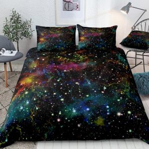 Boho Mandala Moon Star Galaxy Bedding Set