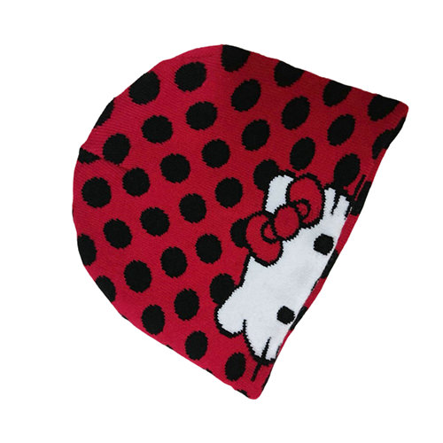 Cartoon Kitty Beanie Hat - Y2K Women's Winter