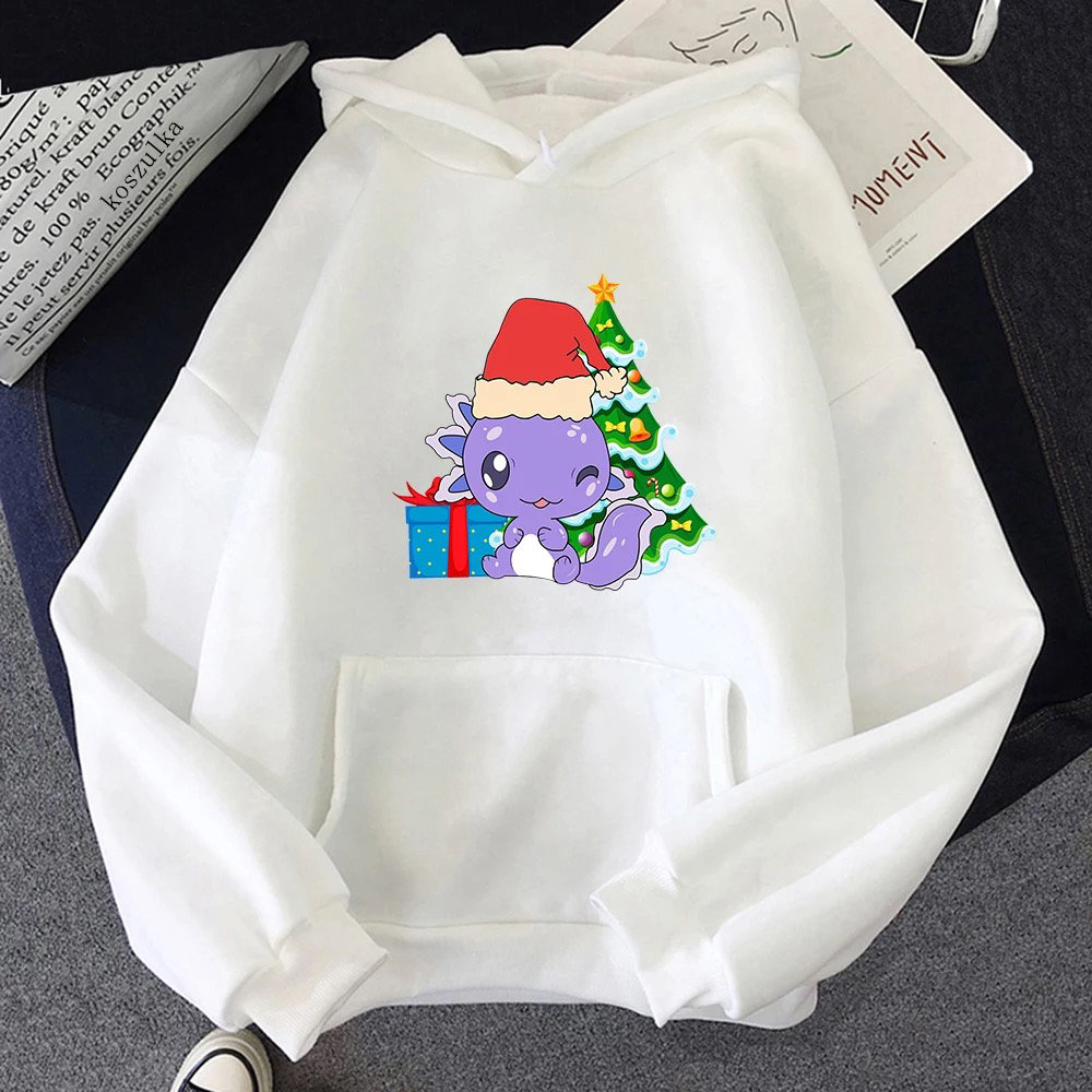 Christmas Axolotl Hoodie - Funny Xmas Sweater for Santalotl Lovers