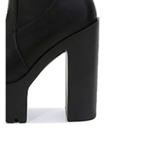 Chunky Super High Platform Boots - Black