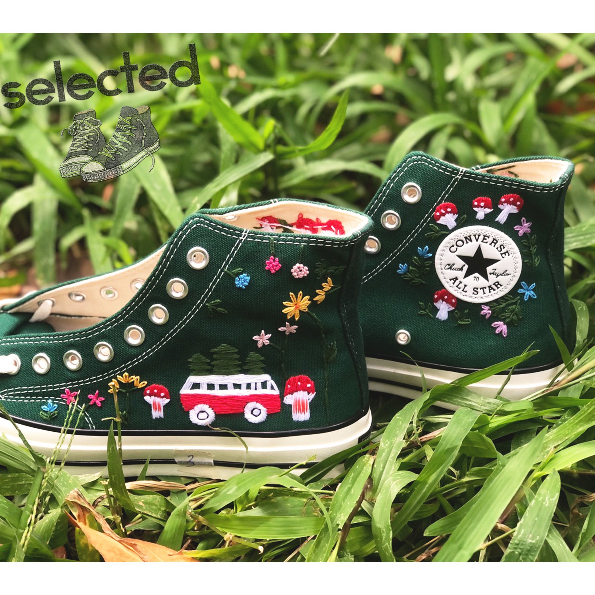 Custom Embroidered Converse Shoes - Personalize Your Style