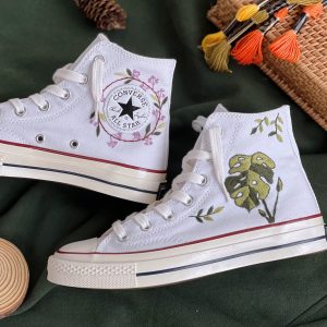 Custom Embroidered Y2K Converse High Tops