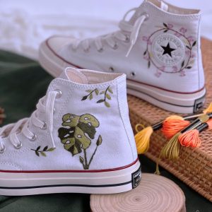 Custom Embroidered Y2K Converse High Tops