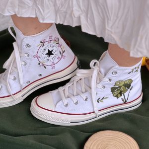 Custom Embroidered Y2K Converse High Tops