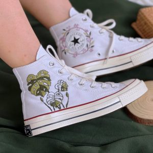 Custom Embroidered Y2K Converse High Tops