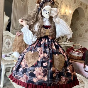 Cute Bear Lolita Dress - Sleeveless Halloween Cosplay Costume