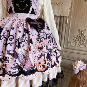 Cute Cat Lolita Dress with Cape - Y2K Fashion