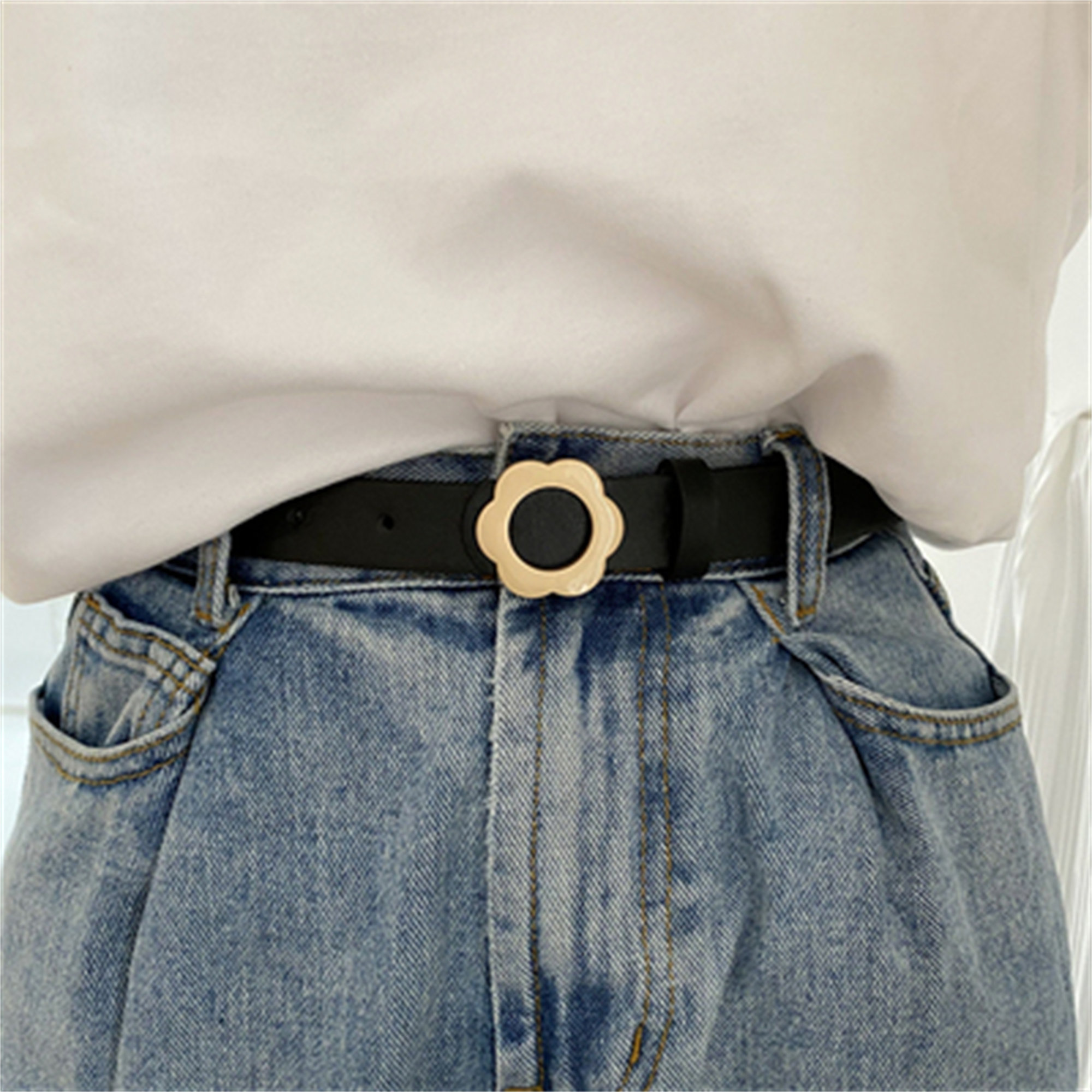 Cute Floral Buckle Belt - Women's Fashion Belt