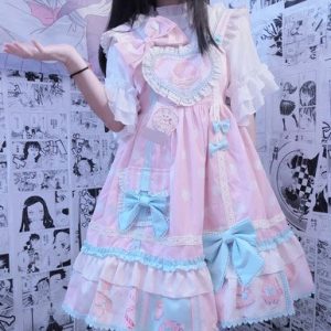 Cute Gothic Lolita Dress - Y2K Clothing Fashion