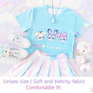 Cute Nurse Bunnies Unisex T-Shirt - Y2K Clothing - Fairy Kei Harajuku Tee