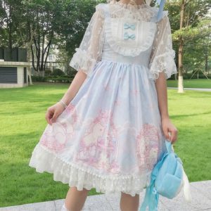 Cute Pink Lolita Dress - Kawaii Princess Style